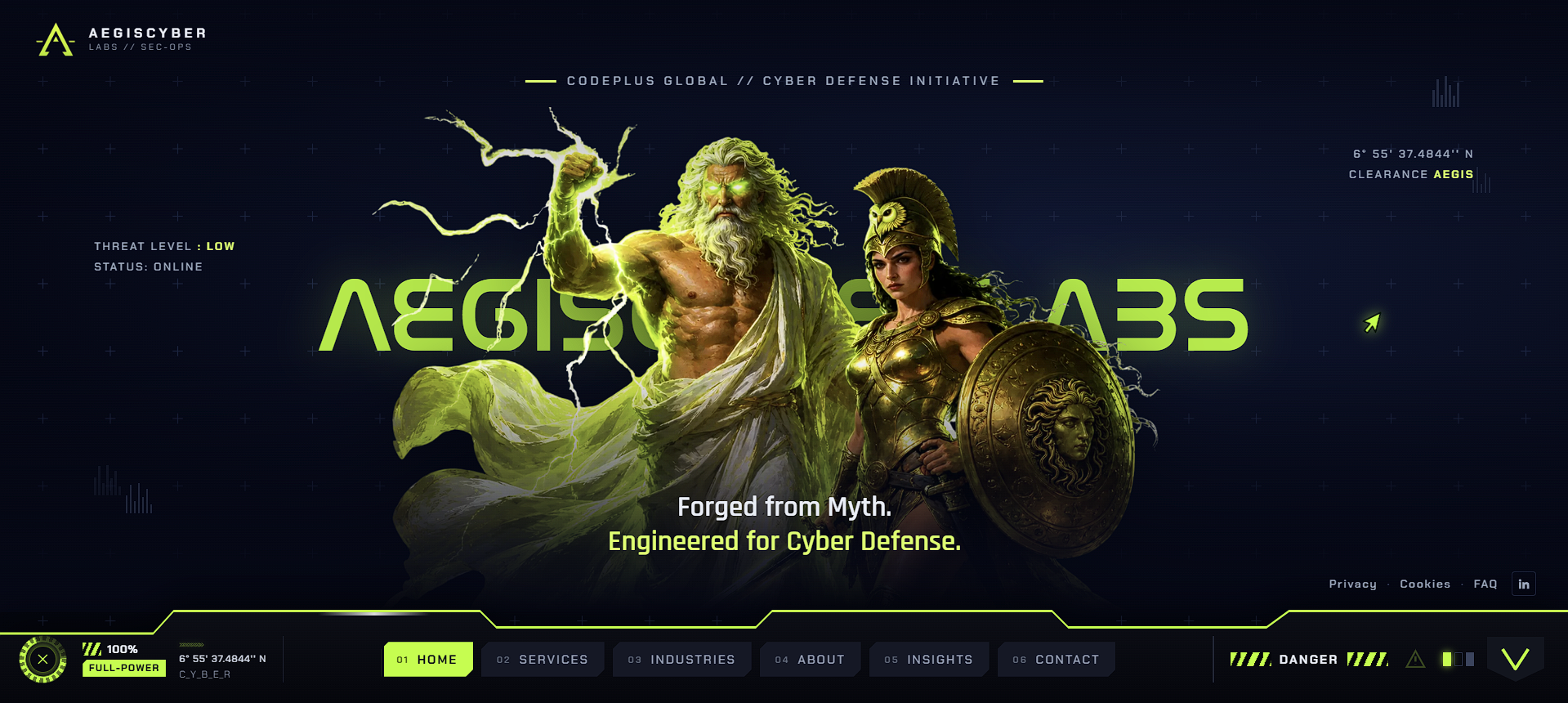 AegisCyberlabs.tech cyber security website