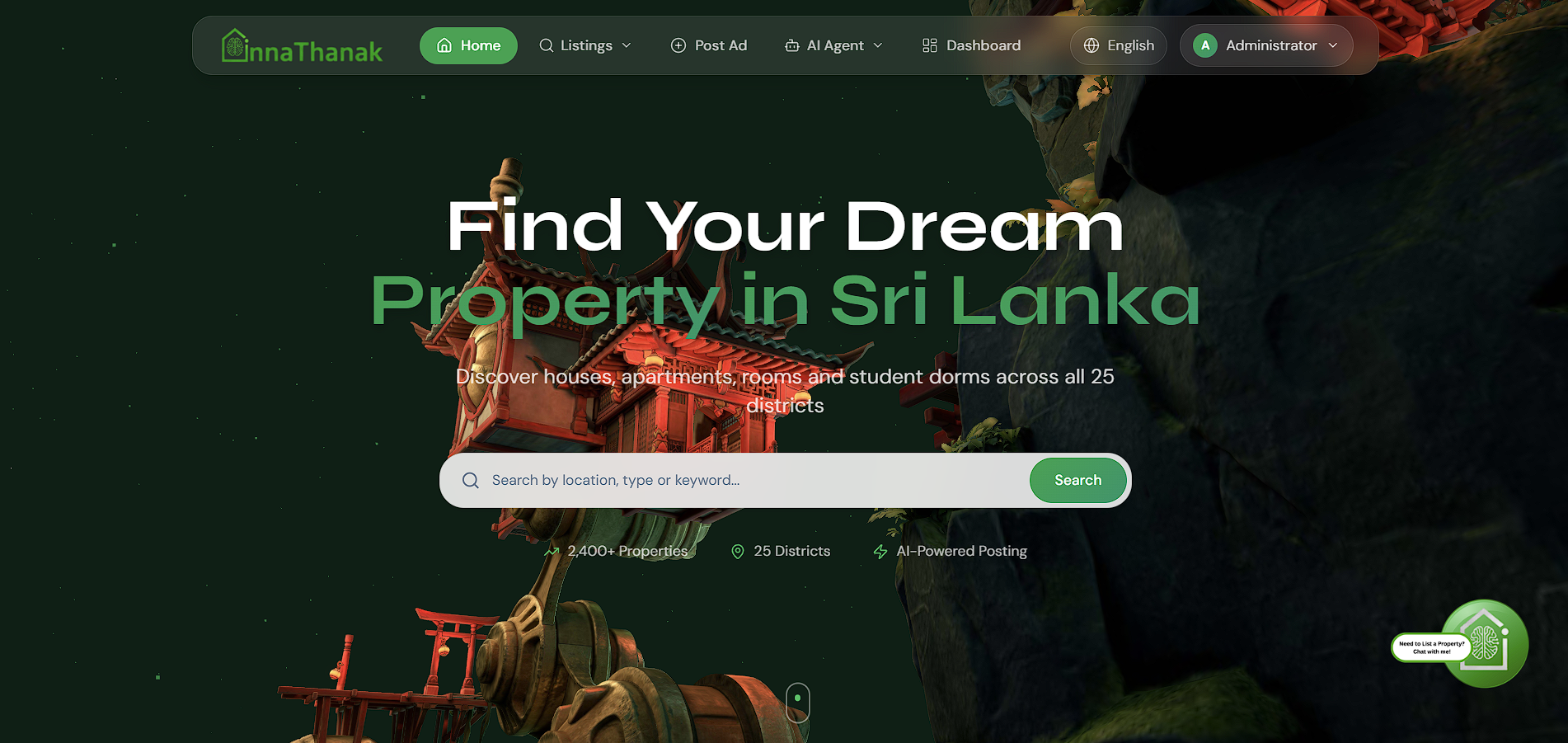 InnaThanak.LK — AI-Powered Property Platform