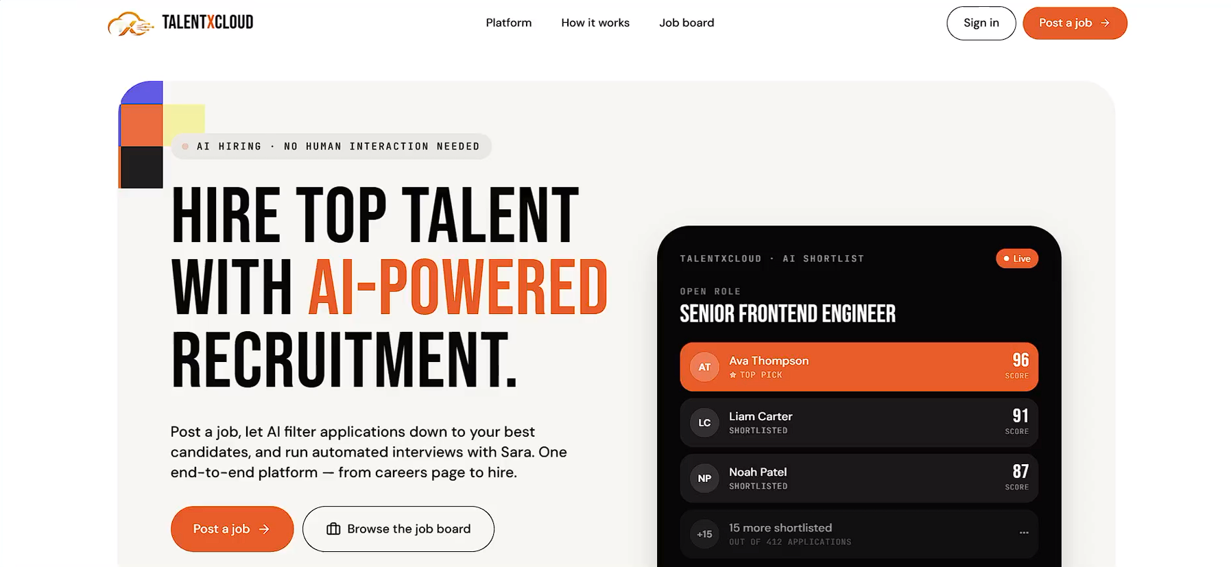 TalentXCloud recruitment platform